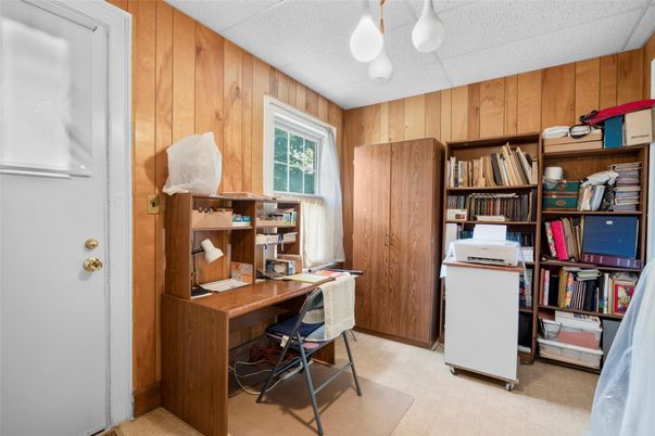 Home Office, Interior, Wooden Walls