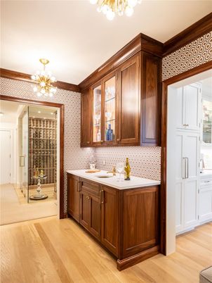 Chandelier, Interior, Wine Storage, Wood Texture Flooring