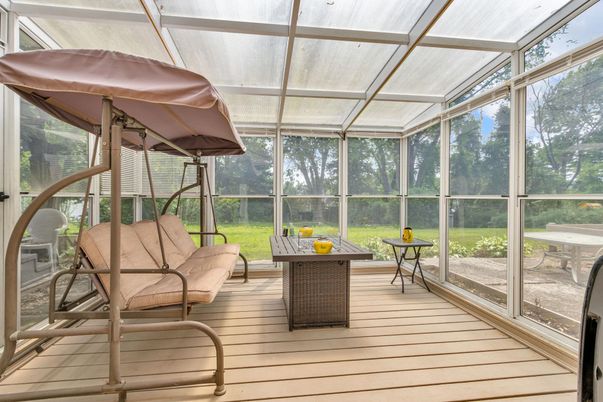 Glass Ceilings, Interior, Sun Room, Wood Texture Flooring