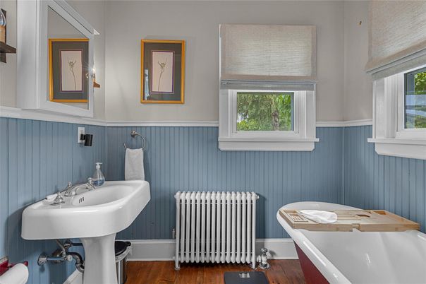 Bathroom, Interior, Wood Texture Flooring