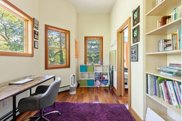 Home Office, Interior, Wood Texture Flooring