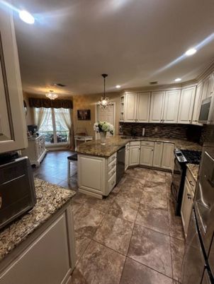 Dining room, Interior, Kitchen, Pendant Lights, Recessed Lighting