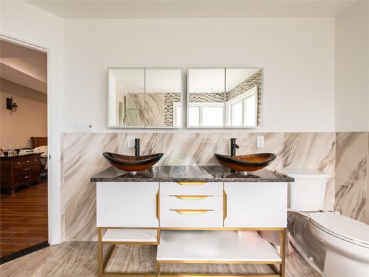 Bathroom, Interior, Wood Texture Flooring