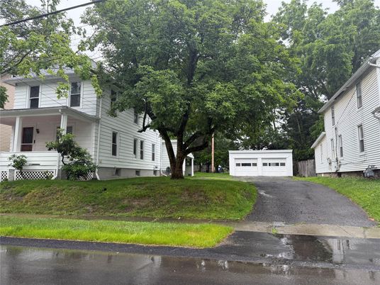 Attached, Detached Garage, Exterior, Facade, Queen Anne Victorian