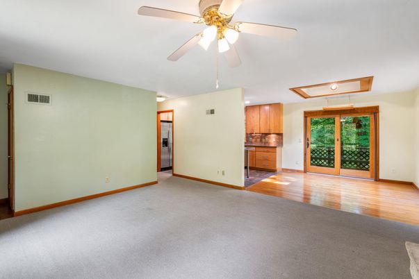 Empty room, Interior, Kitchen, Wood Texture Flooring