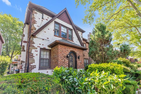 Exterior, Facade, Brick Facade, Tudor Revival