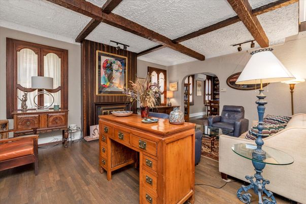 Interior, Living room, Wooden Beams, Wood Texture Flooring