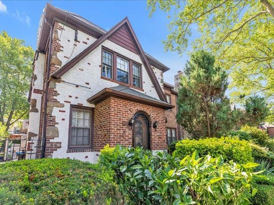 Exterior, Facade, Brick Facade, Tudor Revival
