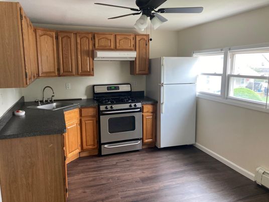 Interior, Kitchen, Wood Texture Flooring