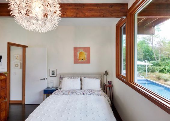 Bedroom, Chandelier, Interior