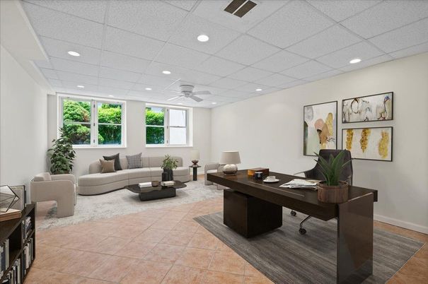 Home Office, Interior, Living room, Recessed Lighting