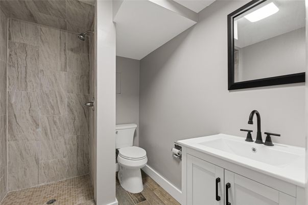 Bathroom, Interior, Wood Texture Flooring