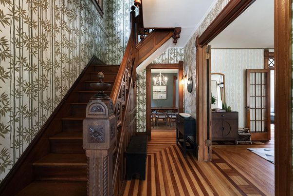 Chandelier, Interior, Wood Texture Flooring