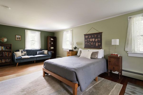 Bedroom, Interior, Wood Texture Flooring