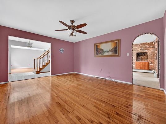Empty room, Fireplace, Interior, Wood Texture Flooring