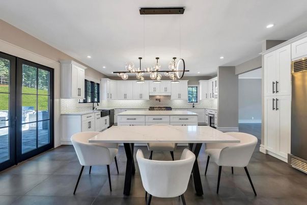 Interior, Kitchen, Pendant Lights, Recessed Lighting, Stainless Steel Appliances