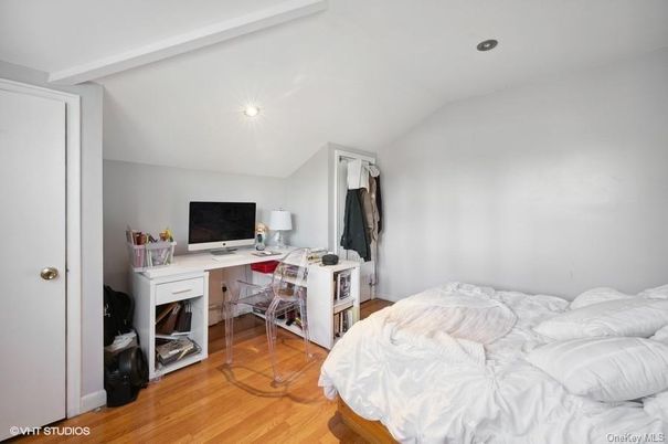 Bedroom, Home Office, Interior, Recessed Lighting, Wood Texture Flooring
