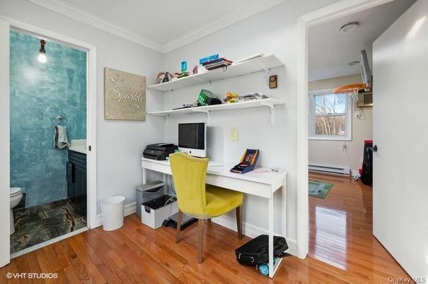 Bathroom, Home Office, Interior, Wood Texture Flooring