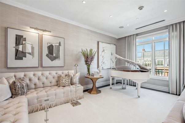 Interior, Living room, Piano, Recessed Lighting