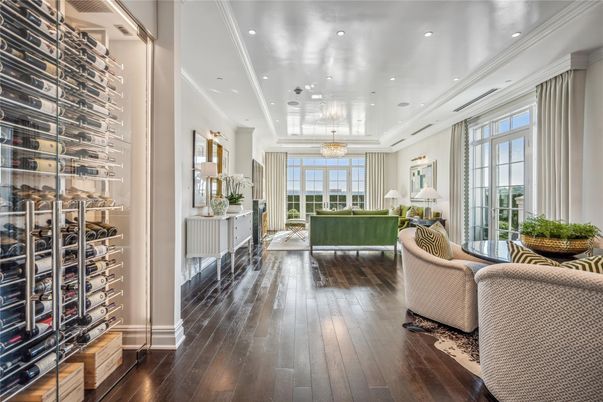 Chandelier, Interior, Recessed Lighting, Wood Texture Flooring