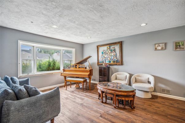 Interior, Piano, Recessed Lighting, Wood Texture Flooring