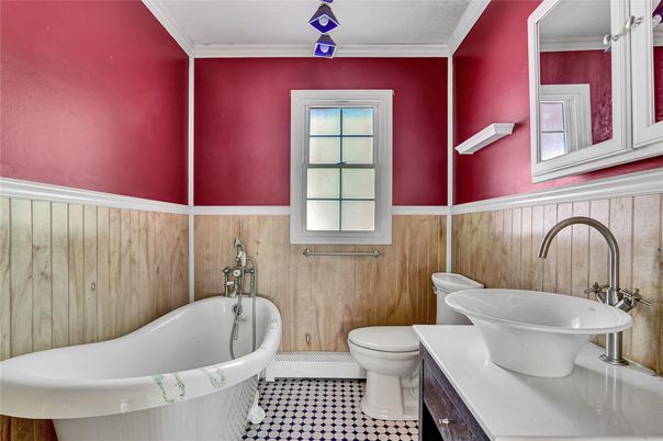 Bathroom, Free Standing Baths, Interior, Wooden Walls