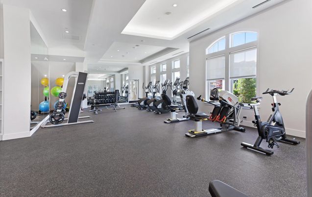 Fitness Equipment, Gym, Interior, Recessed Lighting