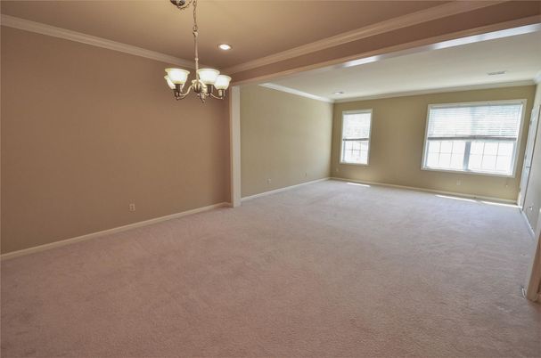 Chandelier, Empty room, Interior, Recessed Lighting
