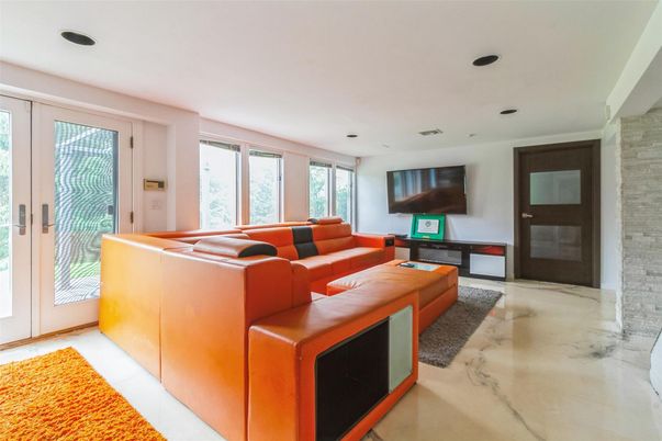 Interior, Living room, Recessed Lighting