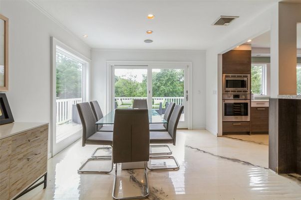 Dining room, Interior, Kitchen, Recessed Lighting, Stainless Steel Appliances