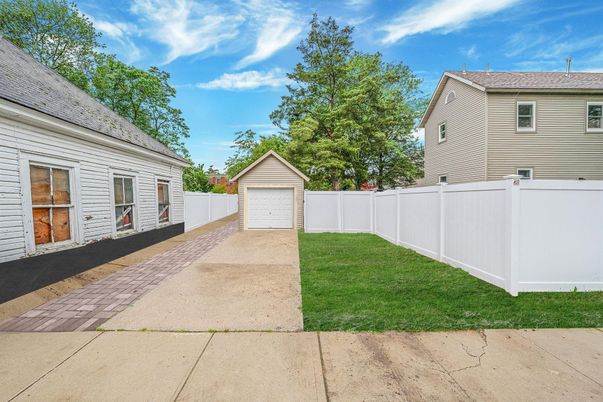 Backyard, Detached Garage, Exterior