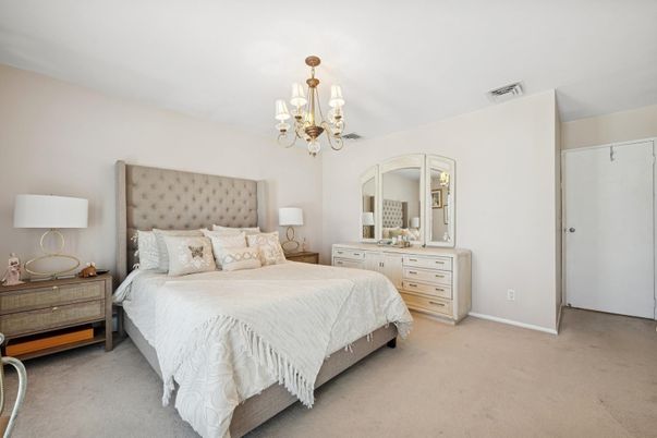 Bedroom, Chandelier, Interior