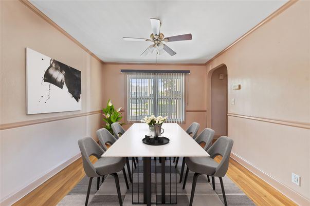 Dining room, Interior, Wood Texture Flooring
