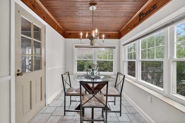 Chandelier, Dining room, Interior, Wooden Ceilings