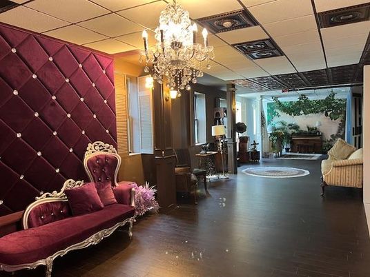 Chandelier, Interior, Wood Texture Flooring