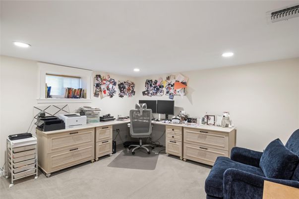 Home Office, Interior, Recessed Lighting