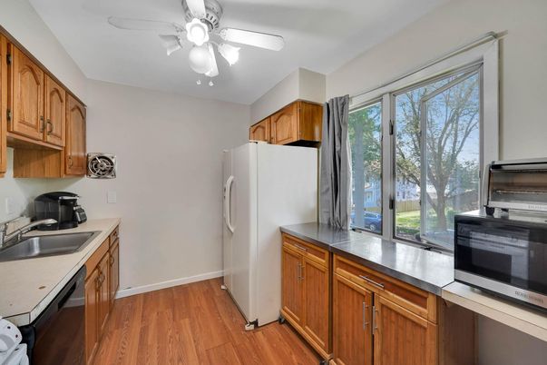 Interior, Kitchen, Wood Texture Flooring