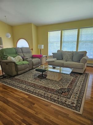 Interior, Living room, Pendant Lights, Wood Texture Flooring