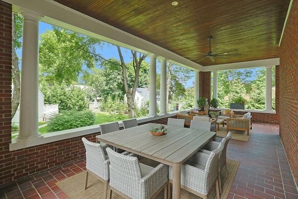 Dining room, Interior, Stone Walls, Sun Room, Wooden Ceilings