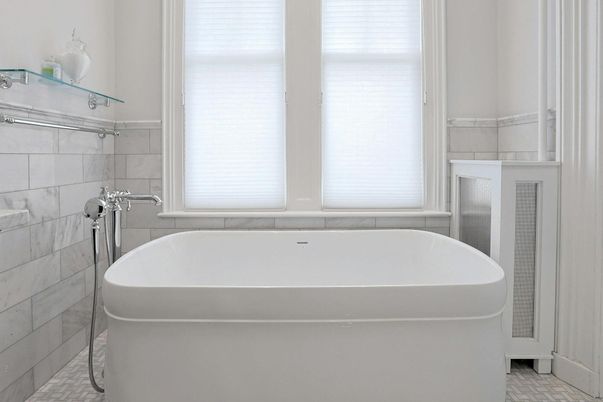 Bathroom, Free Standing Baths, Interior, Marble Walls