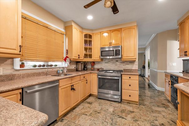 Interior, Kitchen, Recessed Lighting, Stainless Steel Appliances