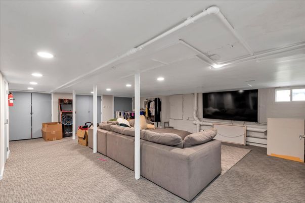 Interior, Living room, Recessed Lighting