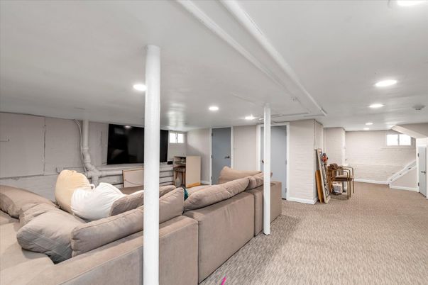 Interior, Living room, Recessed Lighting