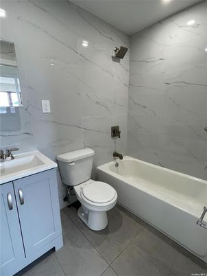 Bathroom, Interior, Marble Walls, Recessed Lighting