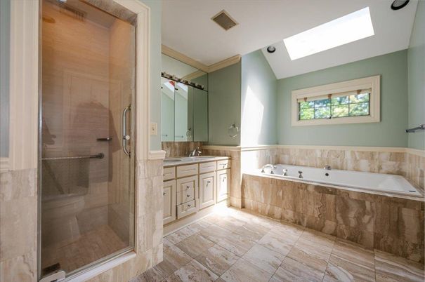 Bathroom, Dual Sink Vanities, Glass Shower, Interior