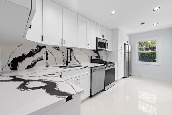 Interior, Kitchen, Recessed Lighting, Stainless Steel Appliances