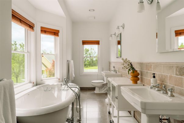 Bathroom, Dual Sink Vanities, Free Standing Baths, Interior