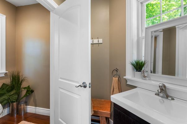Bathroom, Interior, Wood Texture Flooring