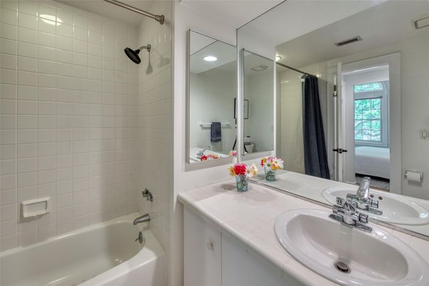 Bathroom, Dual Sink Vanities, Interior, Tile Countertops