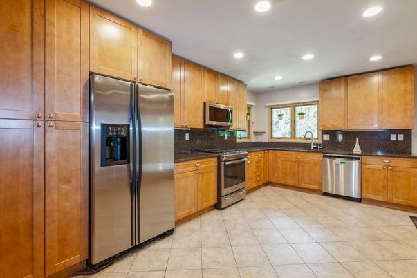 Interior, Kitchen, Recessed Lighting, Stainless Steel Appliances